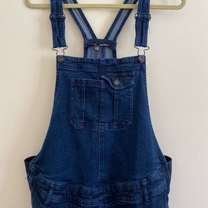 indigo blue overalls
